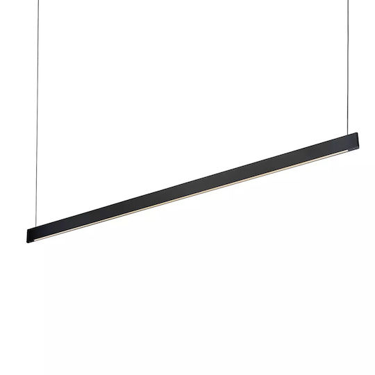 Φωτιστικό Οροφής - Ράγα Desk Wide 336190 3000K 4000lm 120x6x200cm Black Ideal Lux